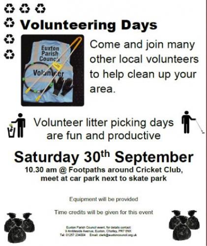 September Litter Pick Date Set